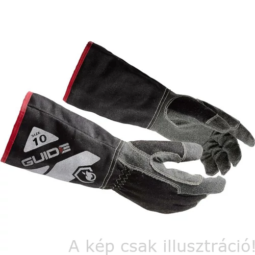 Hegesztő kesztyű AVI/MIG Guide 3574 szintetikus anyagból, E szintű vágásvédelem, (10-es méret)
