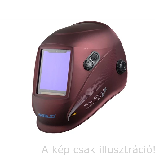 Hegesztő fejpajzs automata IWELD FALCON DIGITAL 5.6, AVI-ra is (DIN5-13),nagy látómező,3 memória,valódi színek