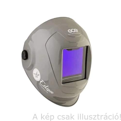 Hegesztő fejpajzs automata GCE 'EclipseXL AUTO prémium' DIN 5/9-13 TIG/AVI heg.-re is,4 érz.solar,102,5x102,5 színes látómező