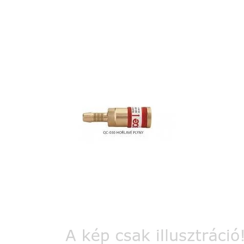 Gyorscsatlakozó aljzat tömlővéges ÉGŐGÁZ 'GCE'  6,3mm tömlőhöz   GCE