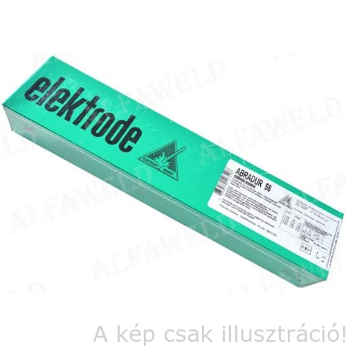 Felrakó ABRADUR/ABRAWELD 58 3,25mm Jesenice (32%Cr,3,2%C  Cr-C-os) felrakó elektróda 58-62 HRC keménységű (4,0kg/cs)