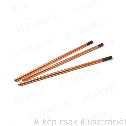 Szénelektróda  9,5x305mm rézbevonattal, 100db/doboz AW.