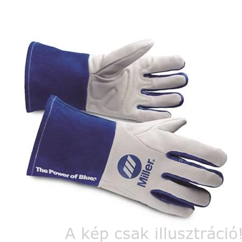 Hegesztő kesztyű AVI Miller, hosszú kék mandzsetta finom kecskebőr M/10-es 
