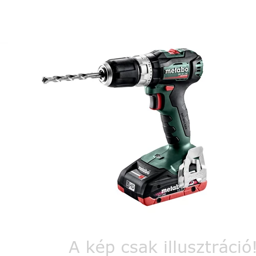 METABO SB 18 L BL Akkus ütvefúró-csavarbehajtó Fullservice garancia, 2dbx18V/2 Ah+ 1dbx18V/3,5 Ah Li Power akku+ töltő SC30+táska 602331910