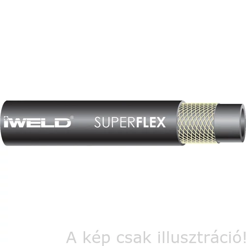 Tömlő ARGON, semleges gázokhoz (Ni,CO2) SUPERFLEX 6,3x3,5mm (50m) Fagumit IW.
