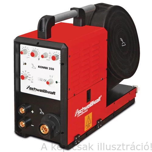 Hegesztő inverter kombi 350 MIG, AWI, elektróda, nagyfrekv. gyújtású    SCHWEISSKRAFT  