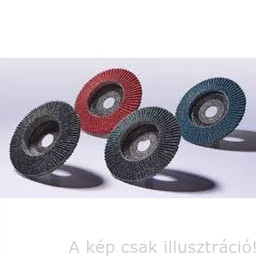 125mm Alumíniumra L60 lamellás csiszolótányér Powerflex-Köln bordó szemcsés kónuszos 10db/csomag 