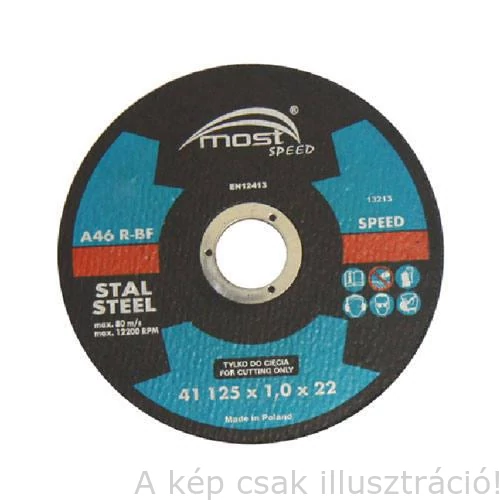 125x1,0mm vágókorong MOST Metal 41 Limited Edition 3  fém (képes) 