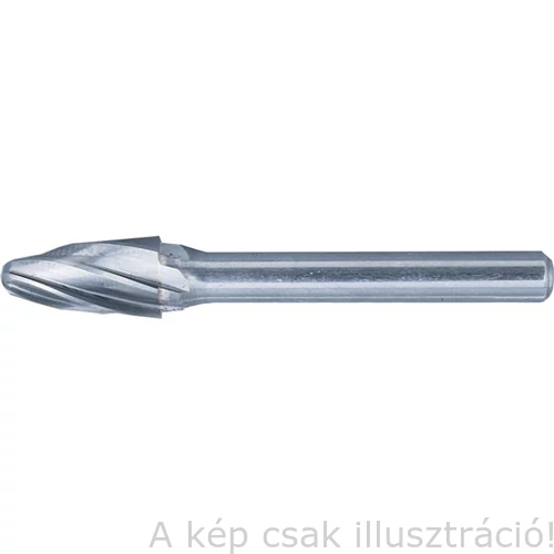 Turbómaró ívelt, félgömbölyű véggel, durva fogazással, Cut 3- Rapid Cut (lágy fémekre) 16x25mm  KENNEDY