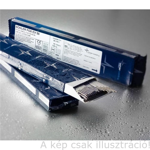 Bázikus bevonatú Böhler Fox EV50 (E7018-1 H4R)2,5x350mm (4,2kg/cs. 16,8kg/karton) 11543