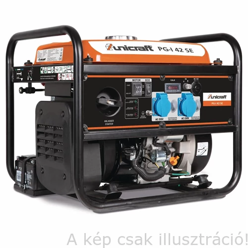 Áramfejlesztő- aggregátor PG-I 42 SE inverteres UNICRAFT 