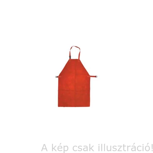 Hegesztő kötény krómbőr piros 610x915mm, 24
