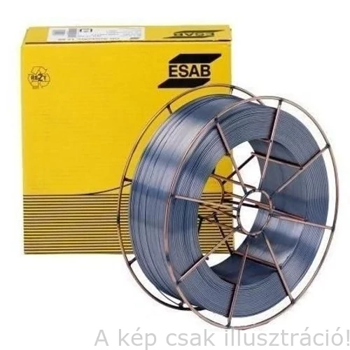 SG2 (EN440:G3Si1) 1,2mm 18kg/cs. hegesztőhuzal, precíziós, D300-as fémkosár csévén nem rezezett ESAB OK AristoRod 12.50