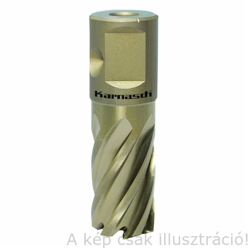 Koronafúró GOLD-LINE 16mm/30mm vágóéllel 19mm weldonszár HSS  OPTIMUM  