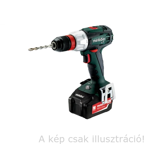 METABO BS 18 LT Akkus-Fúrócsavarozó fémtokmánnyal 2db 18V/3,5Ah 