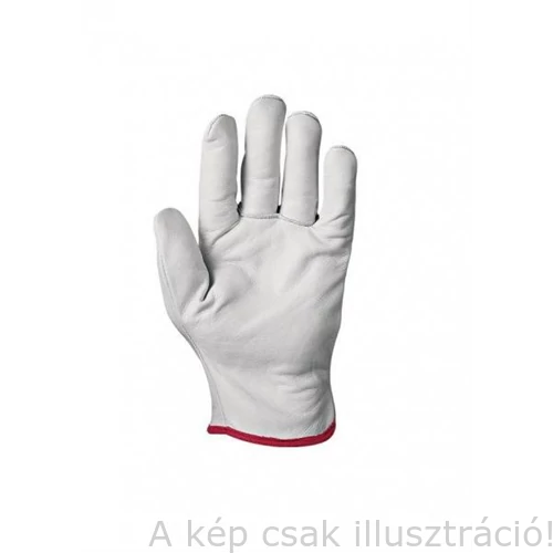 Hegesztő kesztyű AVI marha színbőr Cipro fehér(11-es) 12 pár/csomag 