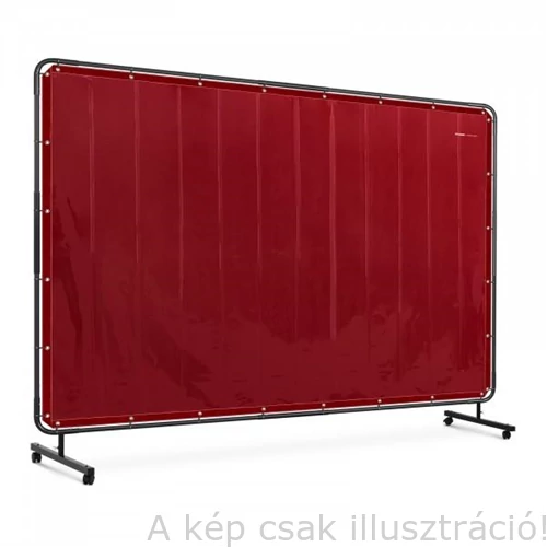 Hegesztő paraván BLM 240x180cm narancs színű UV fényálló