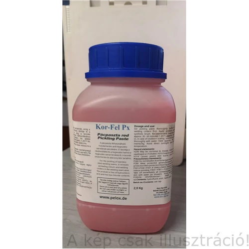 Varrattisztító pácpaszta KOR-FEL PX (2,0kg/db) rozsdamentes acélhoz világos és piros Akciós!