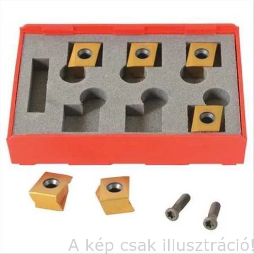 Rigid B500 30°-os vágófejének betétjeinek készlete (6 betét, beragadásgátló zsír, 2 csavar, doboz) 