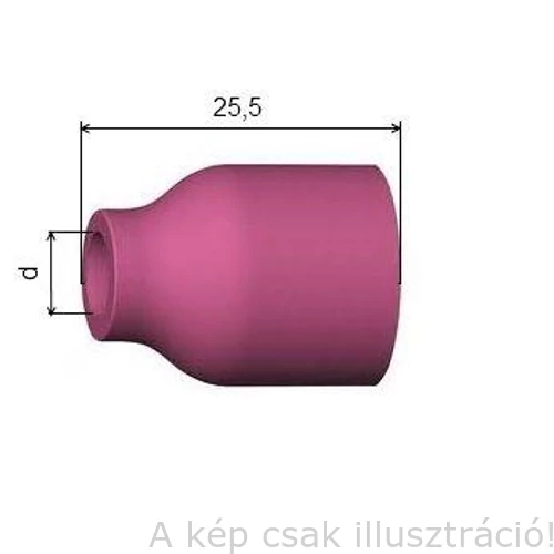 Kerámia gázterelő SR9/17/18/20/26 8-as 6,5×25,5mm  53N61S rövid gázlencséhez BINZEL