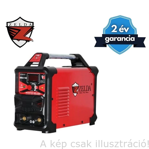 Hegesztőgép inverter ZELDA MMA-160 bevont elektródás 