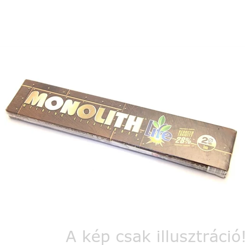 Rutilos bevont elektróda Monolith RC 2,0x300mm 1,0kg/cs.20kg/karton (AWS A5.1: E6013) speciális rut-cel. bevonatú, minden pozícióban