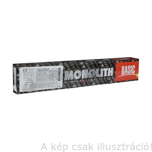 Bázikus bevonatú elektróda Monolith UONI 13/55 2,5x350mm 2,5kg/cs.15,0kg/karton  (EN13479; AWS AS.1: E7018) cső hegesztésre is