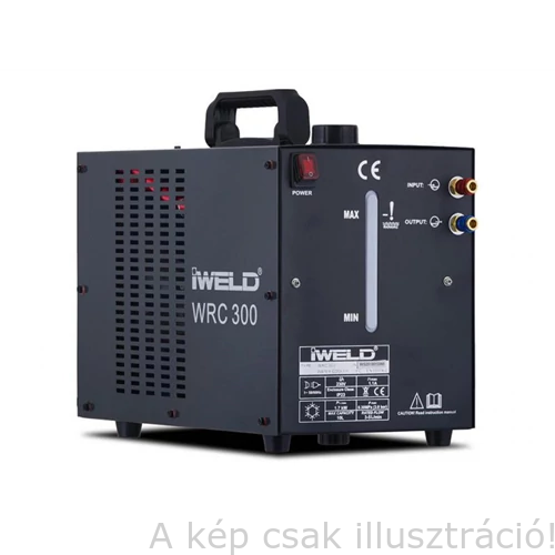Hegesztő vízhűtő egység WRC300,8l,230V,1.6 kW @ 1l/perc, 12,9 kg IWELD