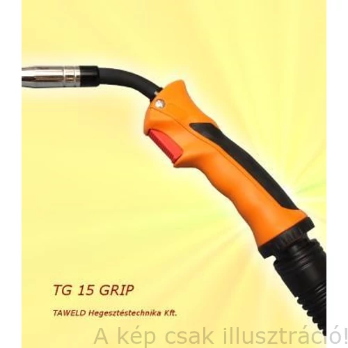 MIG/MAG pisztoly TGF18 3m forgónyakas, gázhűtéses 210A CO2 & 180A kevertgázzal 60% Bi-vel TAWELD 10183450