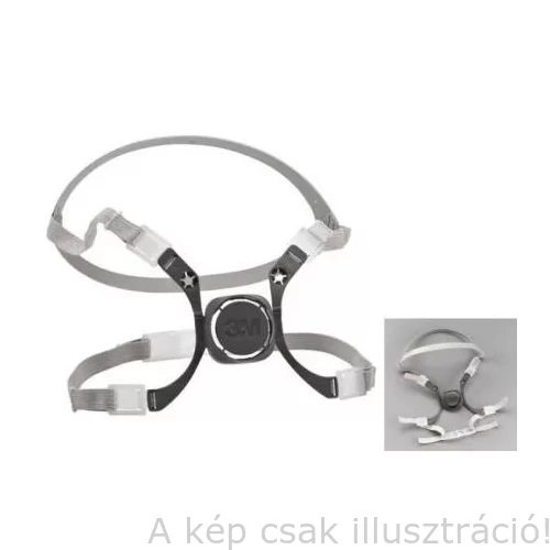 3M fejpánt Félálarc ikerszűrős 3M, szürke 6300-hoz 