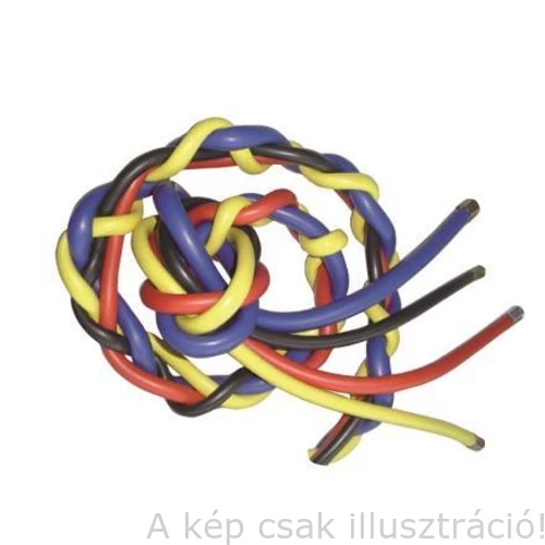 Hegesztőkábel 25mm², 5m hosszban szuper elasztikus fekete a két vége csatlakozóval a szerelésre előkészítve 