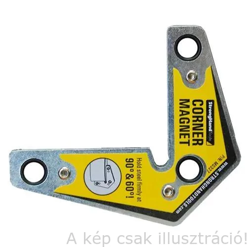 Mágnes KÜLSŐ SAROK hegesztéshez StrongHand MST327 (83 x 95 x 16 mm) Szögek: 60° 90° (0.4 kg)