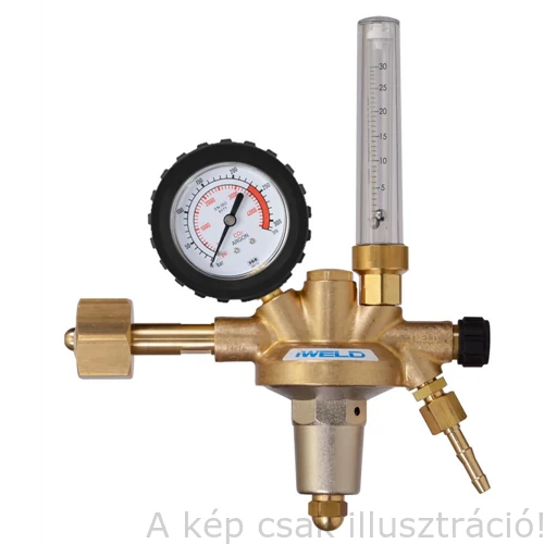 Reduktor Ar/CO2 Dynareg 230/30L rotaméteres, tényleges nyomás: 230/10bar G1/2