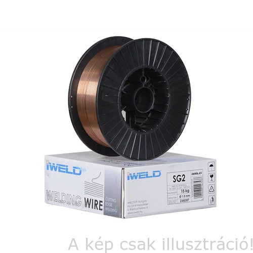 SG2 (EN440:G3Si1) 1,0mm 15kg/cs. hegesztőhuzal, védőgázas, D300-as műanyagcsévén - IW.
