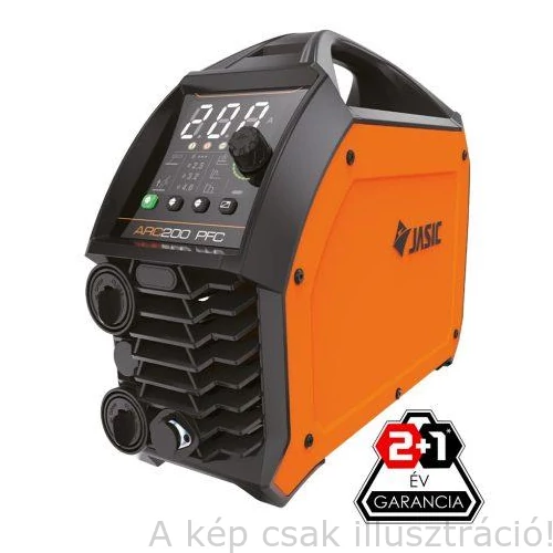 Hegesztőgép JASIC EVO20 ARC 200 PFC (Z2S42) CEl-re is MMA/LiftTIG;200A@25%, test-és munkakábellel