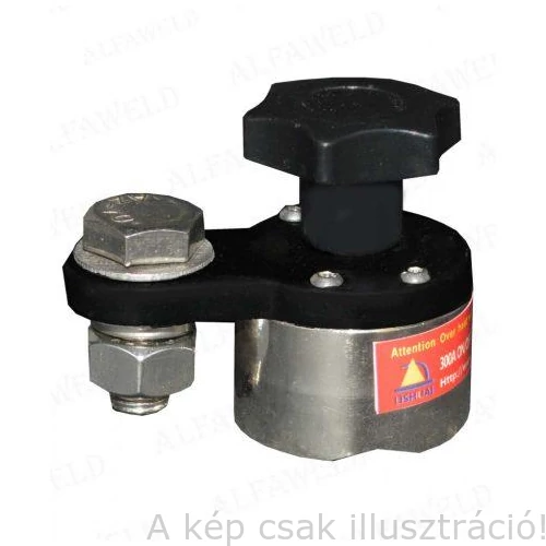 Mágneses hegesztési test korong on/off kapcsolóval ø 40mm/ M12, 300A