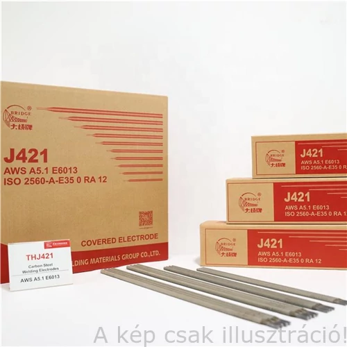 Rutilos bevont elektróda (E6013) 3,2x300mm, 5,0kg/cs. J421  BRIDGE
