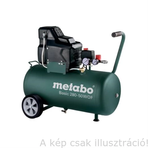 METABO kompresszor Basic 280-50 W OF 50 liter, 8bar,1,5kW (601529000)