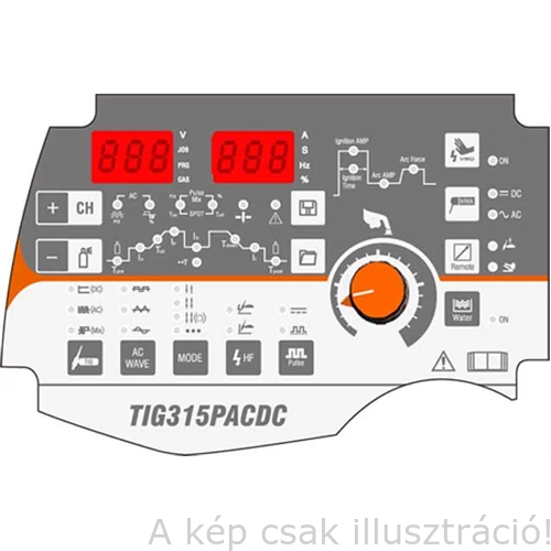 Heg. inverter JASIC PROTIG 315P AC/DC  (E202) 315A-60%Bi; SR18 gázhűtéses AVI 4m-es pisztollyal, testkábellel