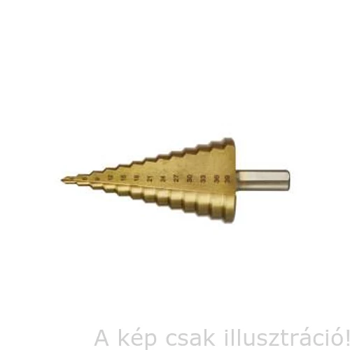 Lépcsős lemezfúró HSS 4241 4-39/3mm 13 lépcsős BERGER 