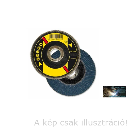 125mm-Z40 HECTOR lamellás csisz. korong INOX 
