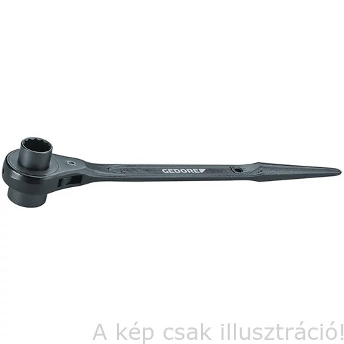 Csillagkulcs racsnis dupla hatszög 19x24mm teljes hossz 365mm Króm-vanádium acél  GEDORE 29
