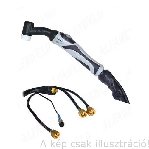 AVI/TIG pisztoly Alfa-EURO TIG SR-18 BŐR FLEXI 4m Jasic vezérlőcsatlakozó 