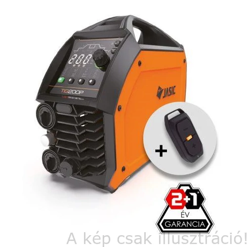 Hgesztőgép JASIC EVO20 TIG 200P (W2S52) DC AVI 200A@35% (munka és testkábellel)+ RC távirányítóval