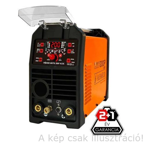 Hegesztőgép inverter ALFAWELD POWER TIG 200P MIX AC/DC AVI, MMA is 200A@60%Bi  (4m-es SR26 AVI pisztollyal és testkábellel)