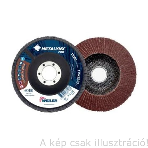 125mm-A40 F27 Lamellás csiszolótárcsa METALYNX PRO 125/40 (Sík) Egyenes  