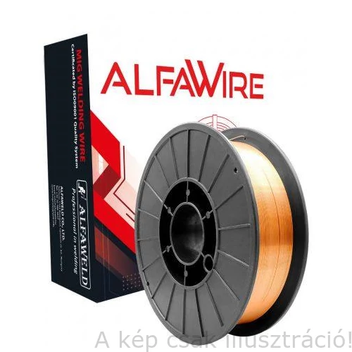 SG2 (EN440:G3Si1) 1,0mm  5kg/cs. hegesztőhuzal, védőgázas, D200-as műanyagcsévén Alfwire 