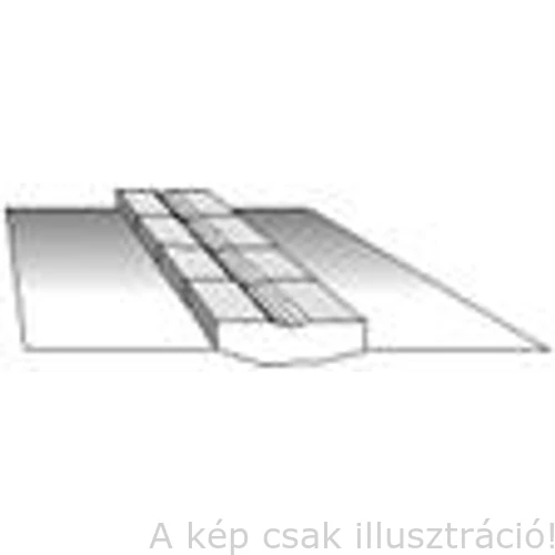 Gyökvédő kerámia DABOTEK, íves 0,9mm hornyú 24x600mm alu szalagon 80db/doboz - DTG026-2409U-6T