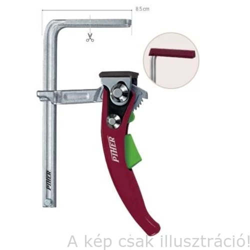 Gyorsszorító lakatosipari 250x100mm PAL25 PIHER