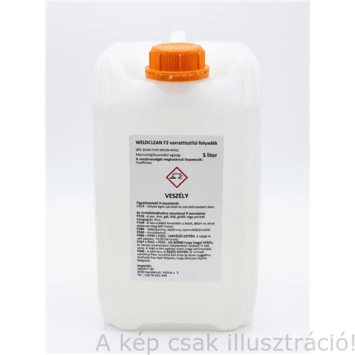 Varrattisztító folyadék WELDCLEAN F2, fehér (5 L/kanna)